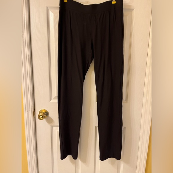 SOLD - On another Plstform! Eileen Fisher Washable Women Pull On Black Pants S/P - Picture 1 of 9
